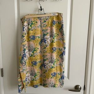 J Crew Floral Skirt